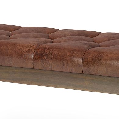 Simpli Home Waverly Tufted Bench