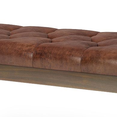 Simpli Home Waverly Tufted Bench 