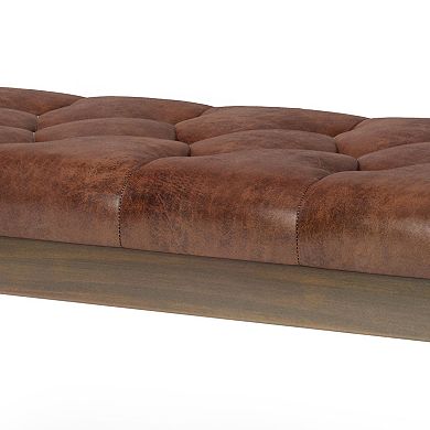 Simpli Home Waverly Tufted Bench 
