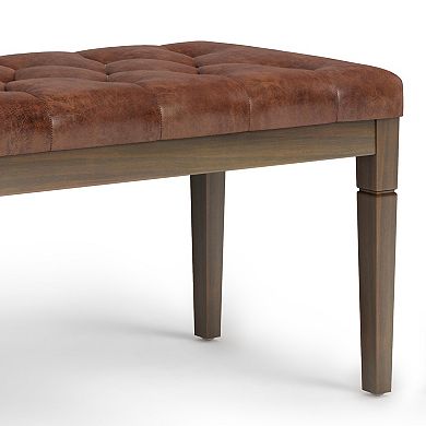 Simpli Home Waverly Tufted Bench 