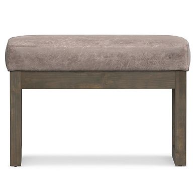 Simpli Home Milltown Contemporary Footrest Ottoman