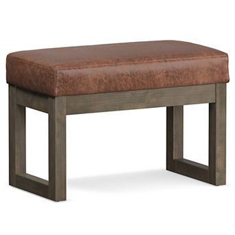 Simpli Home Milltown Contemporary Footrest Ottoman