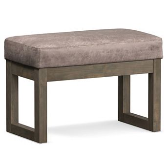 Simpli Home Milltown Contemporary Footrest Ottoman