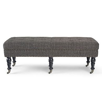 Simpli Home Henley Tufted Ottoman Bench