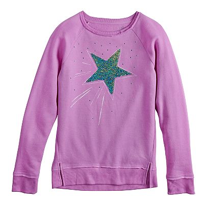 Girls 7 16 SO Flip Sequin Sweatshirt