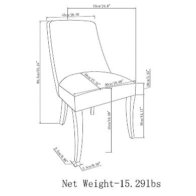 Simpli Home Walden Dining Chair 2-piece Set