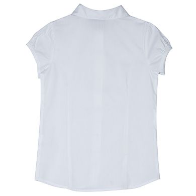 Girls 4-16 Chaps Ruffled Placket School Uniform Top