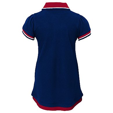 Toddler Girl New York Giants Mock-Layered Polo Dress