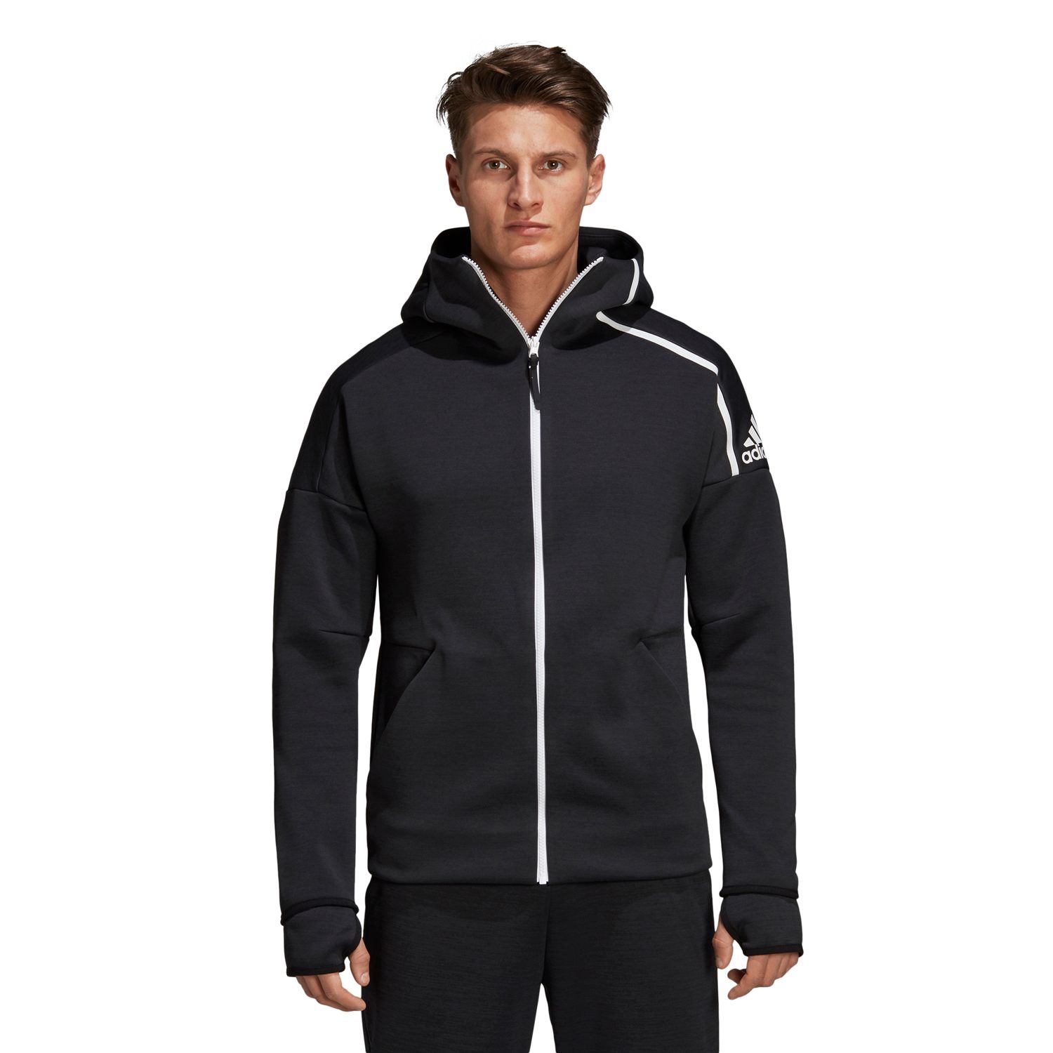 adidas men's zne full zip hoodie