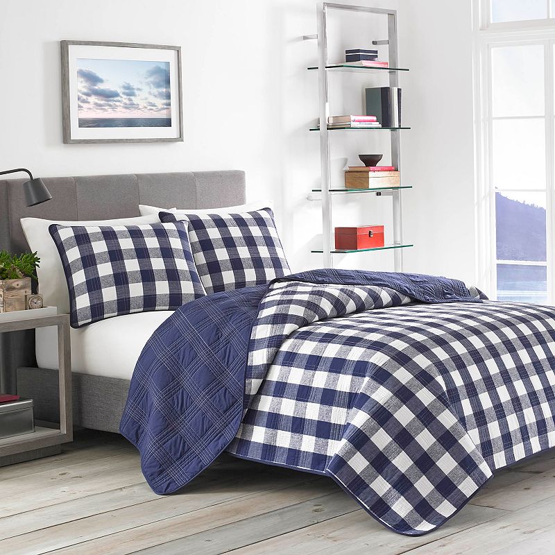 Eddie Bauer Lake House Quilt Set, Blue, Full/Queen