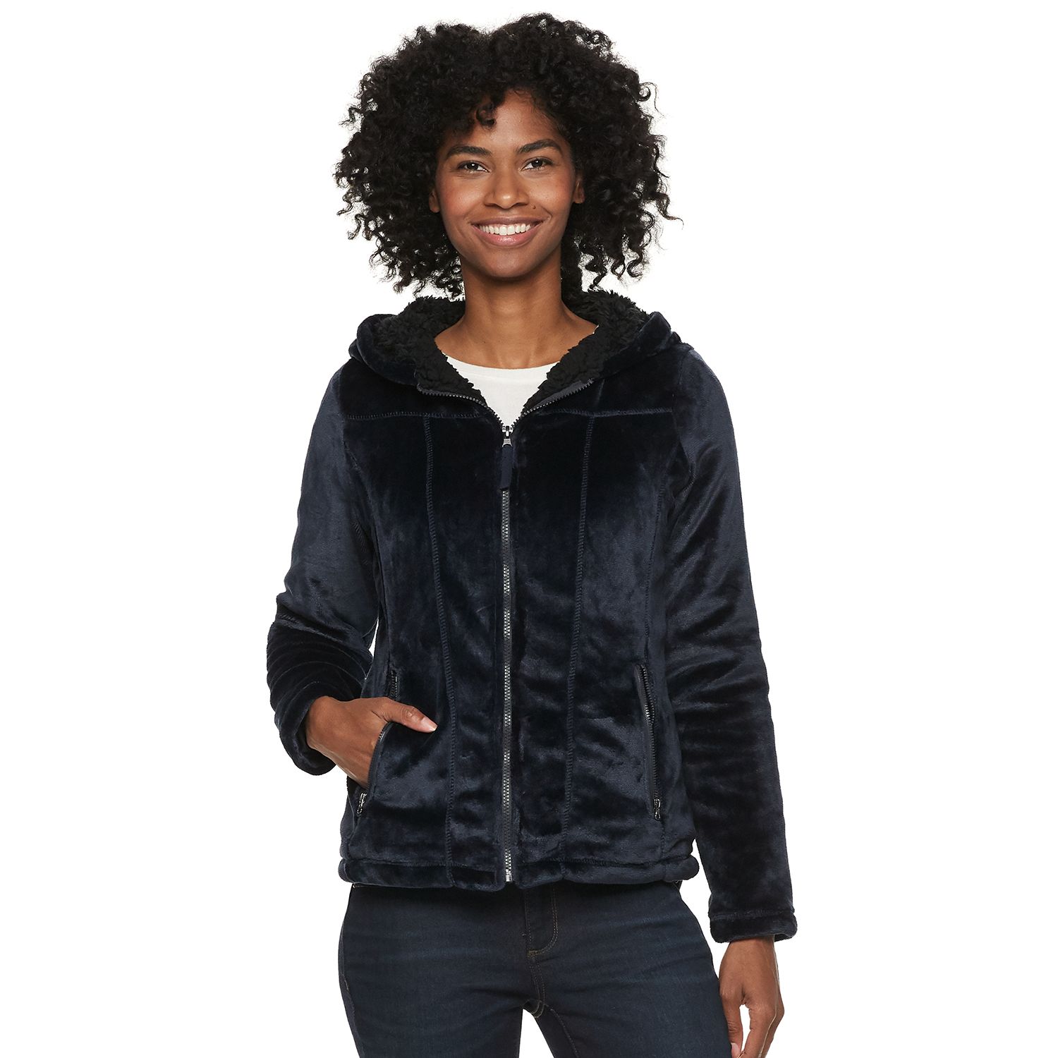 womens hooded fleece