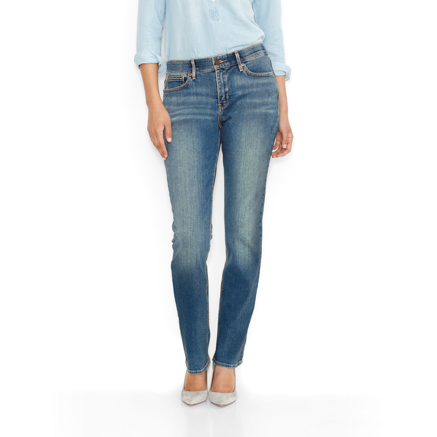 levi's 525 perfect waist straight leg jeans