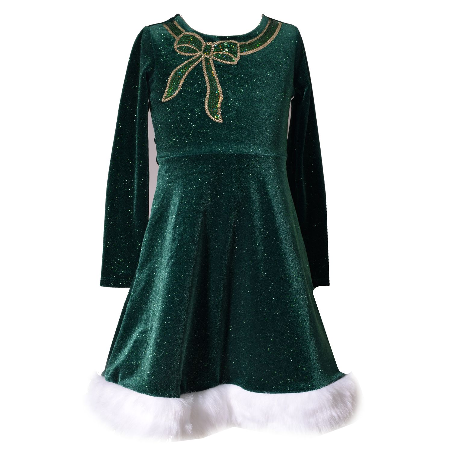 green velvet dress girls