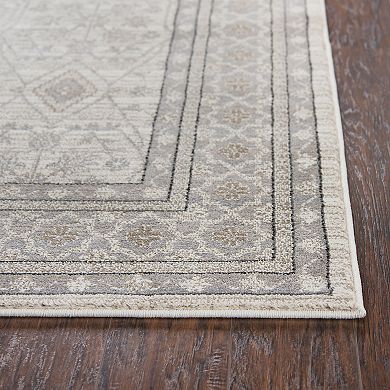Rizzy Home Panache Traditional Distressed Ornate IV Geometric Rug