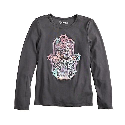 Girls 7 16 And Plus Size Mudd® Long Sleeve Graphic Tee 4213