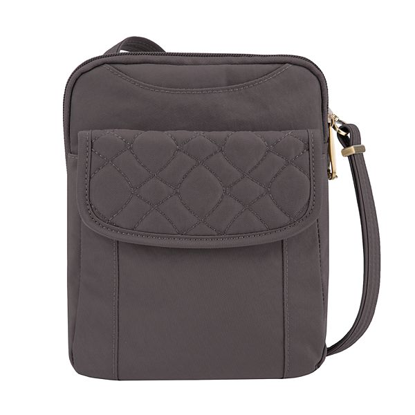 Travelon Anti-Theft Signature Quilted Slim Pouch - Smoke