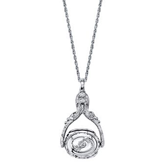 1928 Ornate Locket Pendant Necklace