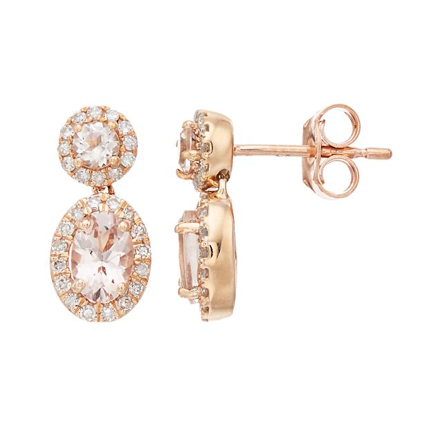 Kohls morganite earrings sale