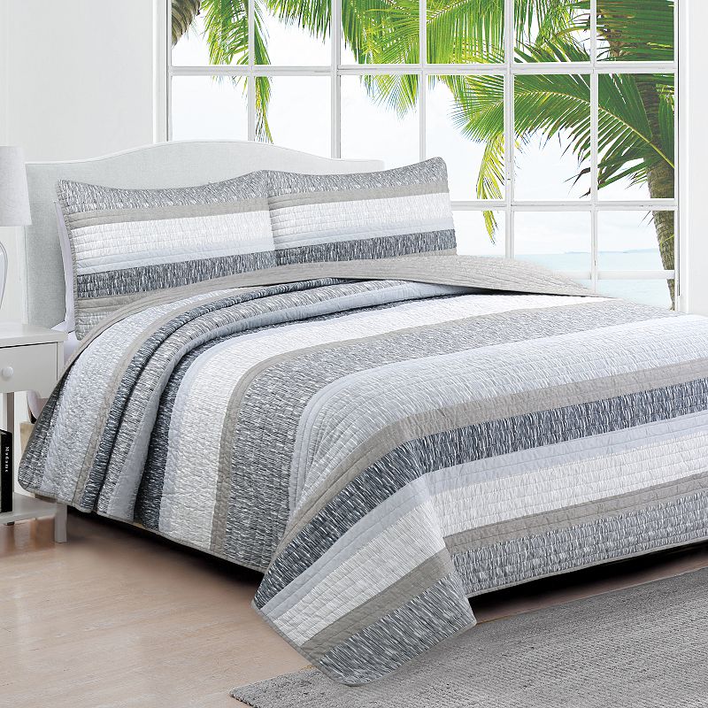 Estate Collection Delray Quilt Set, Multicolor, Full/Queen