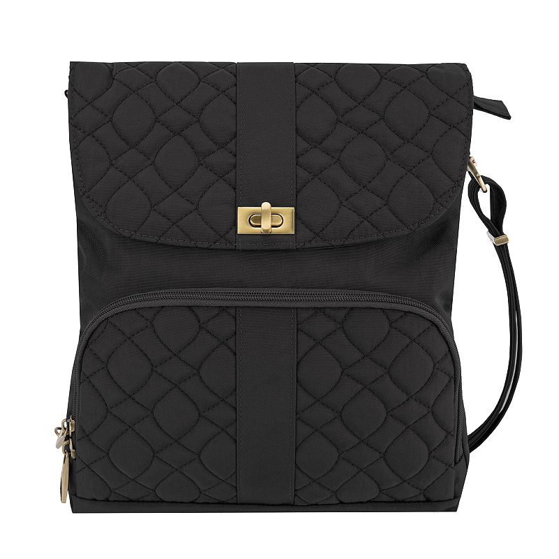 UPC 025732047901 product image for Travelon Anti-Theft Signature Quilted Messenger Bag, Black | upcitemdb.com