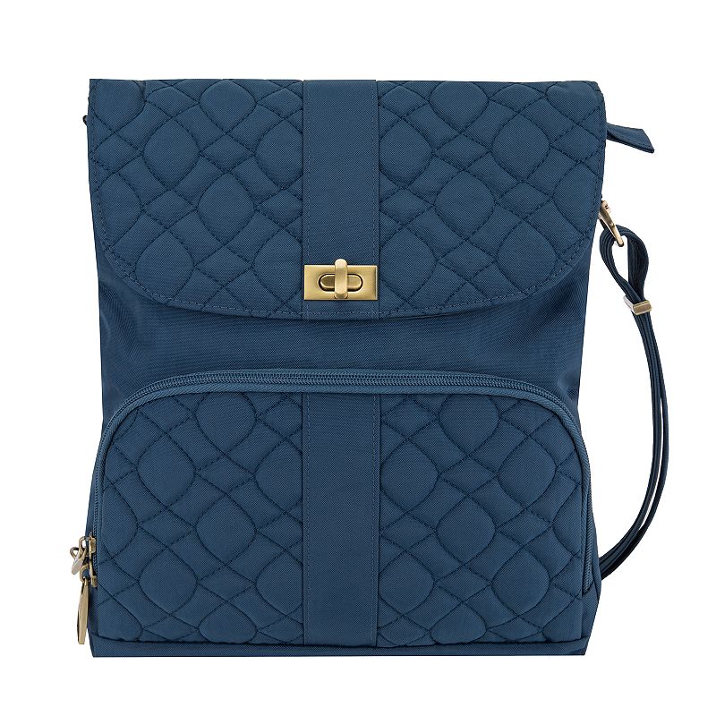 UPC 025732047925 product image for Travelon Anti-Theft Signature Quilted Messenger Bag, Blue | upcitemdb.com