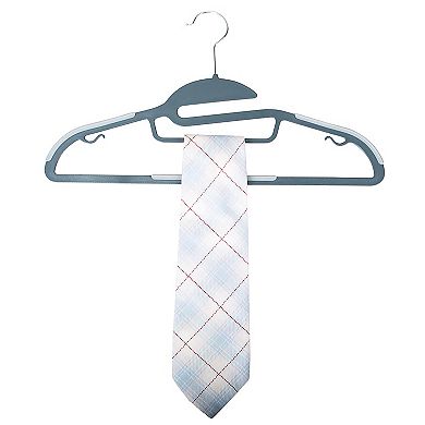 Simplify 8-pack Ultimate Razor Thin S-Shape Collar Saver Nonslip Suit & Shirt Hangers with Tie Bar