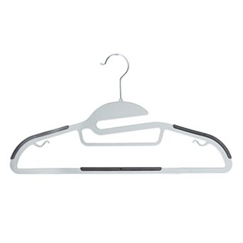 Simplify 8-pack Ultimate Razor Thin S-Shape Collar Saver Nonslip Suit & Shirt Hangers with Tie Bar