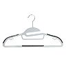 Simplify 8-pack Ultimate Razor Thin S-Shape Collar Saver Nonslip Suit & Shirt Hangers with Tie Bar