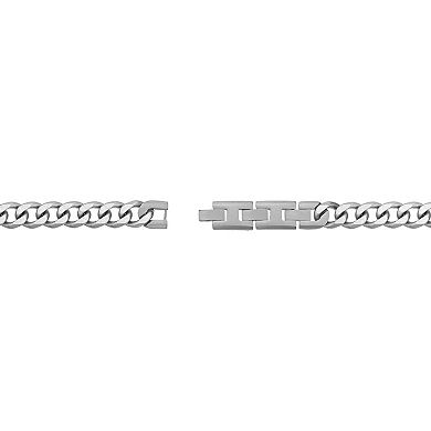 LYNX Men's Stainless Steel Curb Chain Bracelet