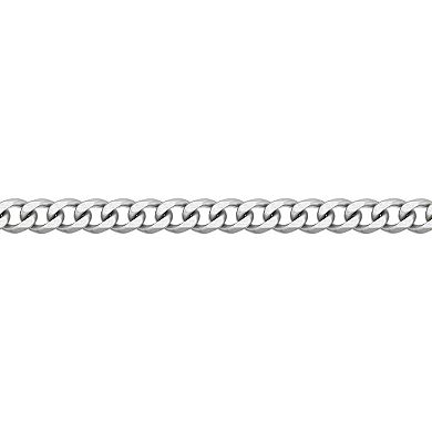 LYNX Men's Stainless Steel Curb Chain Bracelet