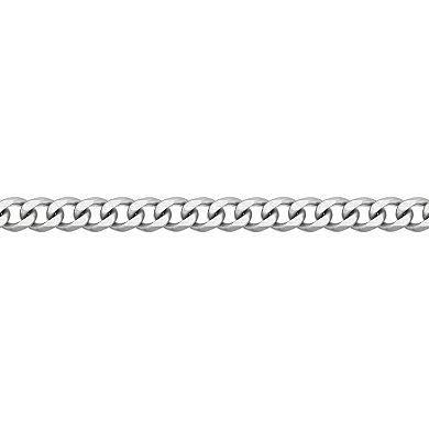 LYNX Men's Stainless Steel Curb Chain Bracelet