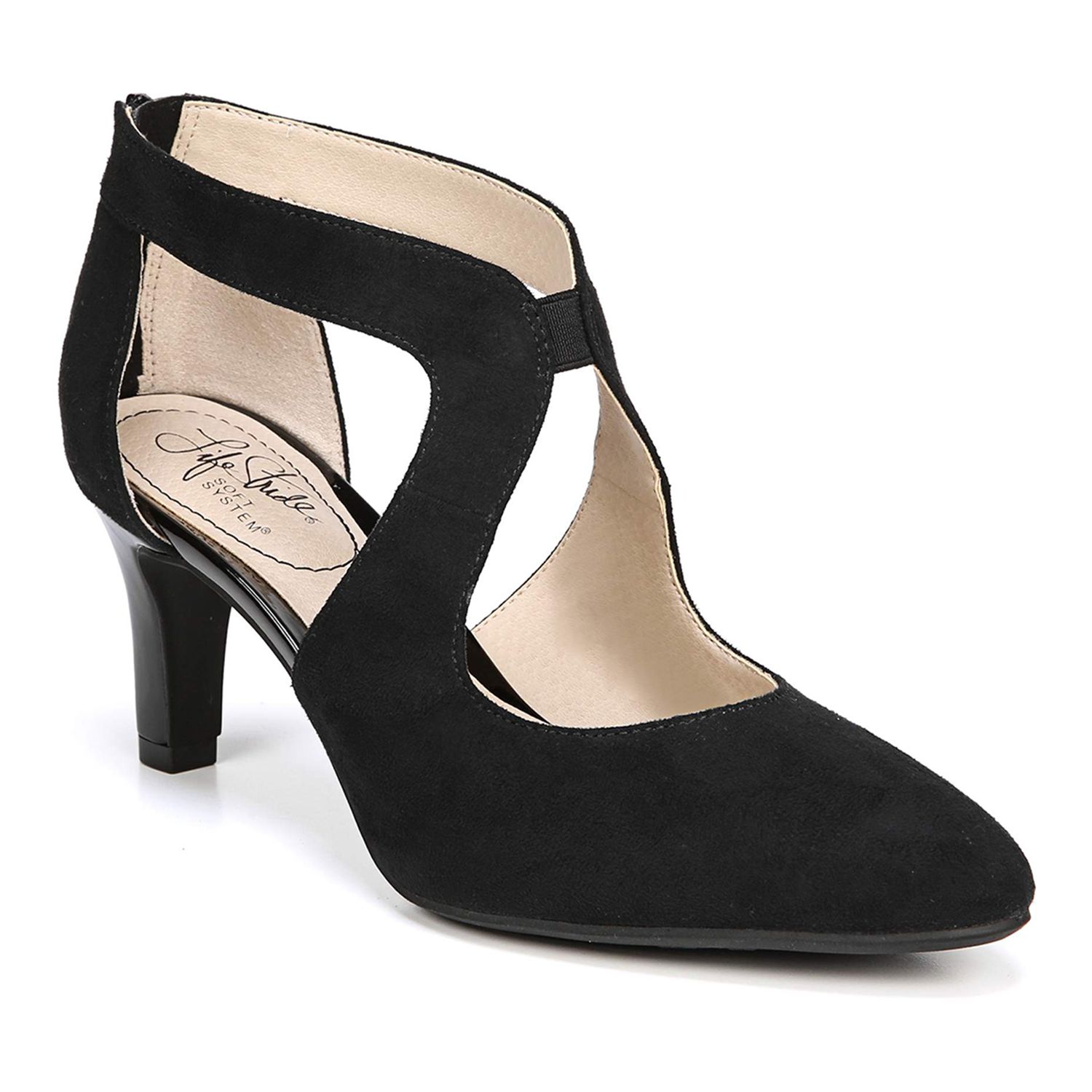 ladies black evening shoes