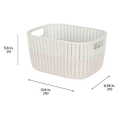 Simplify Sailor Knot Two-Tone Medium Storage Tote