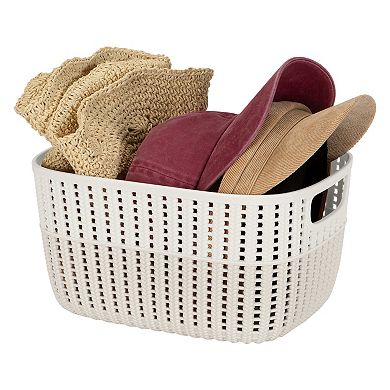 Simplify Sailor Knot Two-Tone Medium Storage Tote