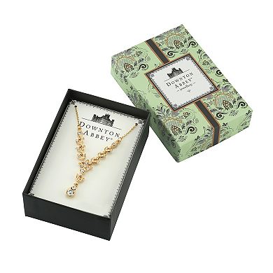 Downton Abbey Simulated Crystal Y Necklace