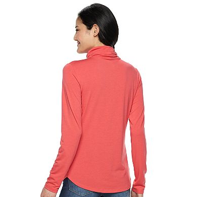 Juniors' SO® Long Sleeve Turtleneck Top