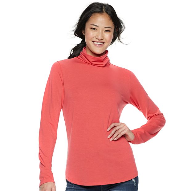 Juniors' SO® Long Sleeve Turtleneck Top