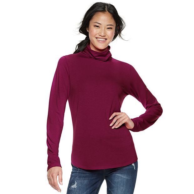 Kohls black turtleneck sale