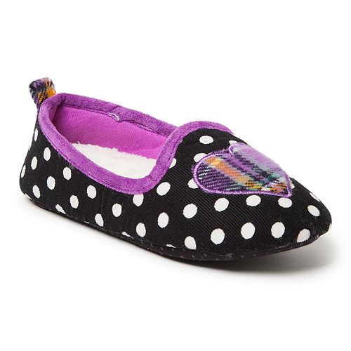 ladies polka dot slippers