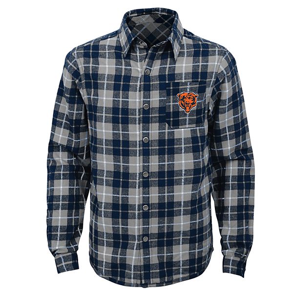 Lids Denver Broncos WEAR By Erin Andrews Women's Button-Up Plaid Long  Sleeve Shirt - Navy