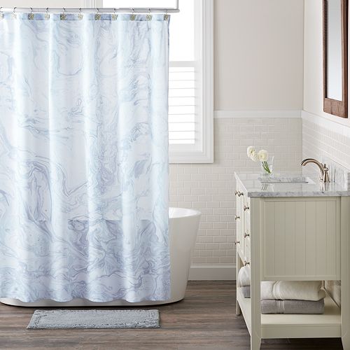 Lc Lauren Conrad Marble Shower Curtain
