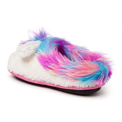 Dearfoams Unicorn Girls' Slippers