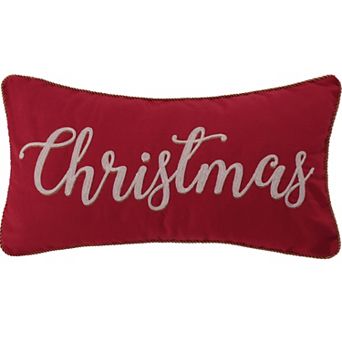 Levtex Home Yuletide "Christmas" Oblong Throw Pillow