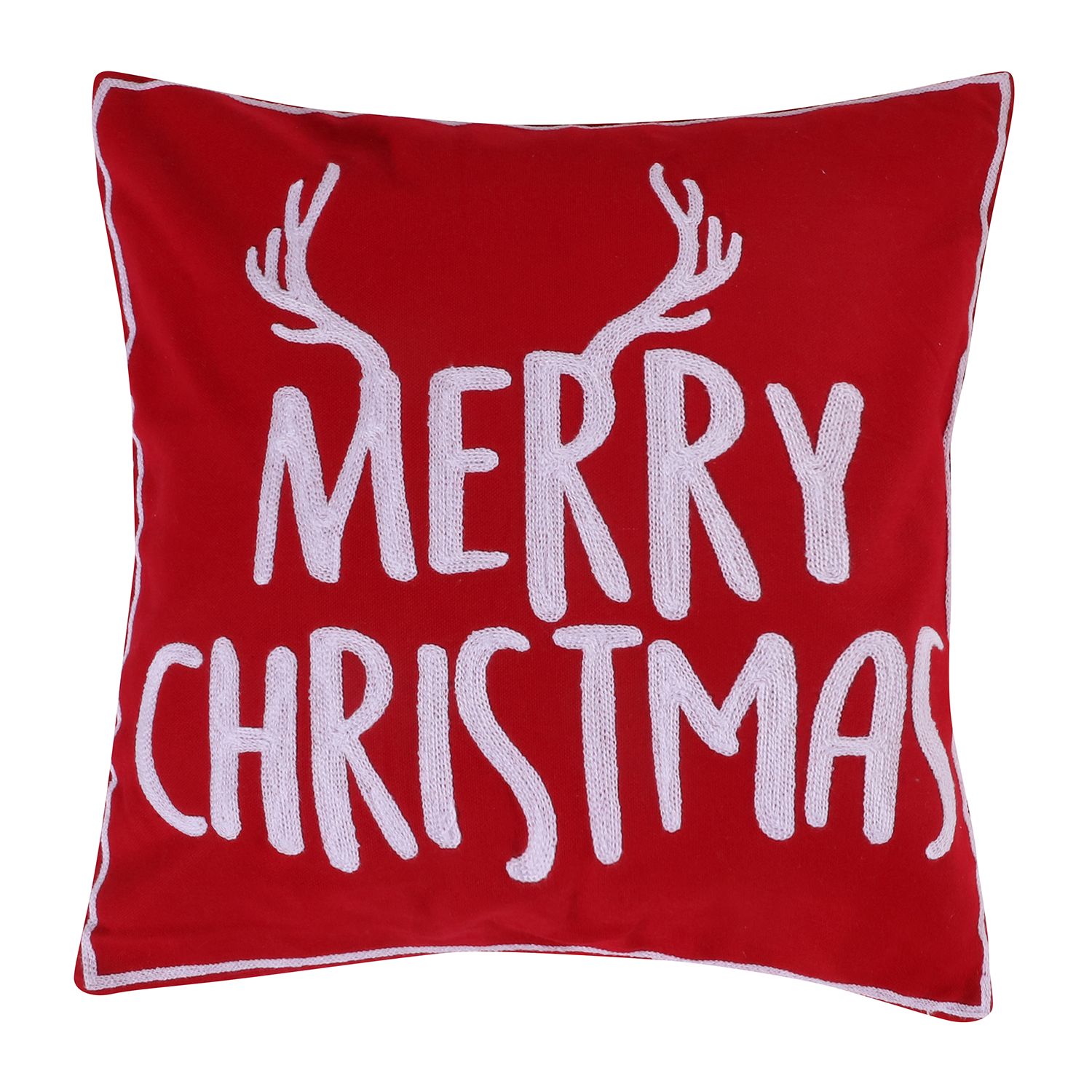 Red & White Ho Ho Ho Oblong Christmas Throw Pillow, 14x24