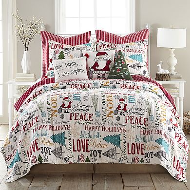 Levtex Home Santa Claus Lane Postcard Throw Pillow