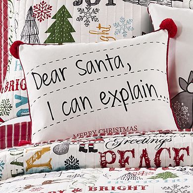 Levtex Home Santa Claus Lane Postcard Throw Pillow