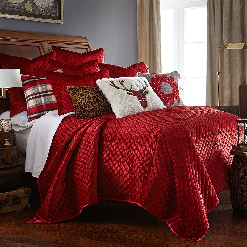 Levtex Home Red Velvet Quilt Set, Twin