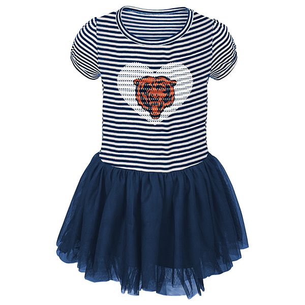 NFL, Dresses, Nfl Chicago Bears 3t Girls Long Sleeve Dress