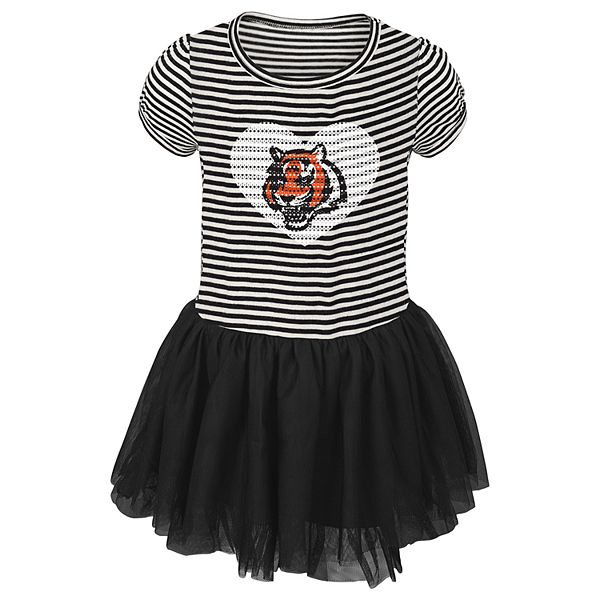 Bengals of Cincinnati Game Day Dress Made to Fit 18 Inch Dolls 