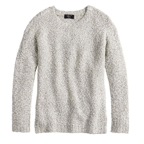 Girls 716 It's Our Time Boucle Drop Shoulder Sweater
